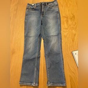 Gap cigarette high rise jeans.